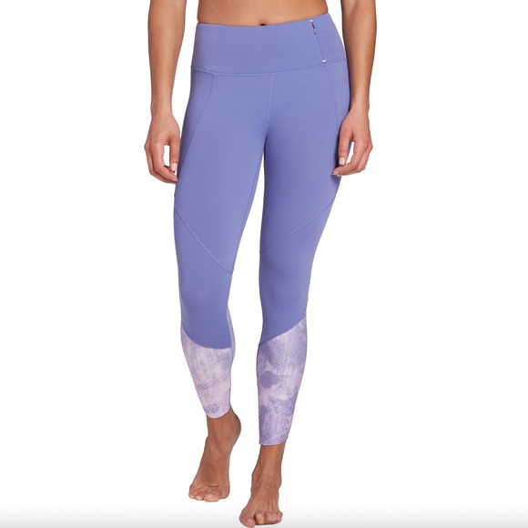 CALIA by Carrie Underwood Pants - Calia Essential Spliced 7/8 Leggings High Rise Corsican Blue Carrie Underwood